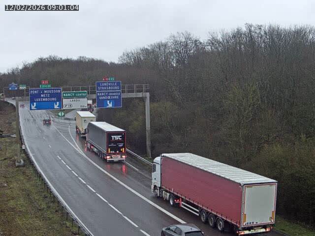 Caméra autoroute France - Biffurcation A31/A33, Laxou direction Nancy