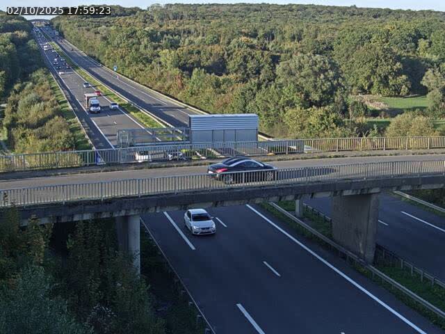 Caméra autoroute France - A31, Zoufftgen direction Luxembourg-ville, à la frontière entre la France et le Luxembourg