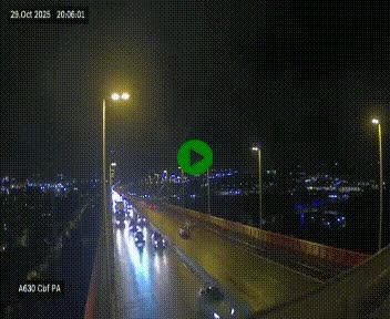Webcam autoroute sur le périphérique de Bordeaux (A630) au nord de la ville. Caméra située sur le Pont d'Aquitaine.