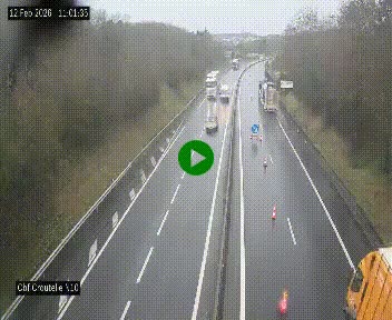 Webcam routière au début de la N10, au sud de Poitiers, proche de la jonction avec l'A10