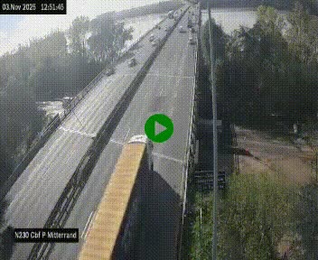 Webcam sur le périphérique de Bordeaux à l'est de la ville. Caméra située sur le Pont Mitterand sur la N230