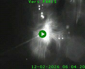 Caméra routière sur l'autoroute A20 à Bessines-sur-Gartempe. Vue orientée vers Paris