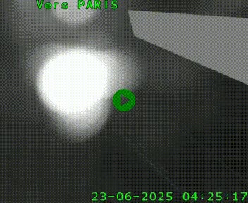 Caméra routière sur l'autoroute A20 à Saint-Pardoux-l'Ortigier, à la jonction avec l'A89. Vue orientée vers Paris