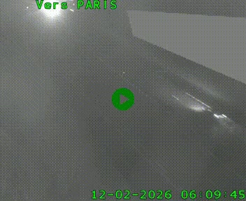 Caméra routière sur l'autoroute A20 à Saint-Pardoux-l'Ortigier, à la jonction avec l'A89. Vue orientée vers Paris