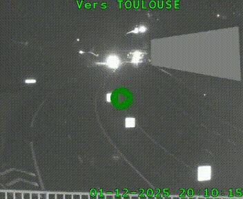 Caméra routière sur l'autoroute A20 à Noailles, en périphérie de Brive-la-Gaillarde. Vue orientée vers Toulouse