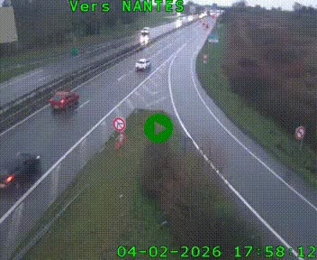 Webcam N147 au nord de Poitiers et à la jonction avec la A10