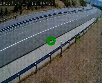 Caméra autoroutière France - A75, Engayresque, entre Millau et Séverac-le-Chateau, en direction de Montpellier