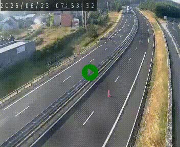 Caméra autoroute A75 à hauteur du col du rocher blanc en direction de Montpellier