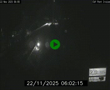 Webcam sur la N165 après le Pont de l'Iroise, à l'entrée de Brest