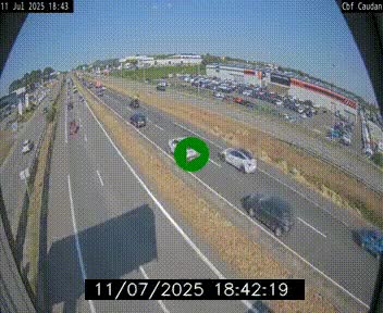 Webcam sur la N165 à hauteur de Caudan, dans le Morbihan.