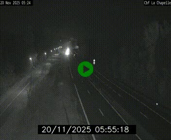 Webcam sur le périphérique de Nantes (N844) à hauteur de Porte de la Chapelle, au nord de la ville