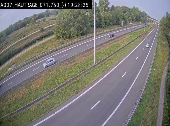 Webcam autoroute Belgique - Hautrage - E19 - BK 71.7