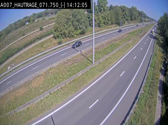 Webcam autoroute Belgique - Hautrage - E19 - BK 71.7