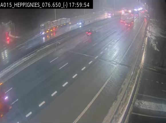 Webcam autoroute Belgique - Heppignies - E42 direction Namur - BK 76.4