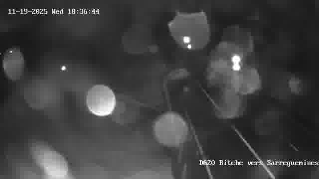 Webcam sur la D620, sur le contournement de Bitche. Vue orientée vers Sarreguemines