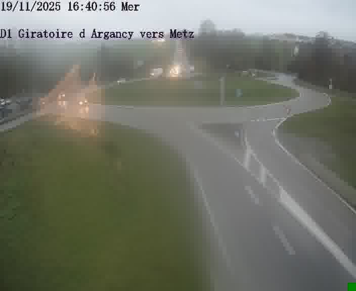 Webcam installée le long de D1 (France) à Argancy, pointée vers Metz, utile pour suivre précisément les conditions de trafic.