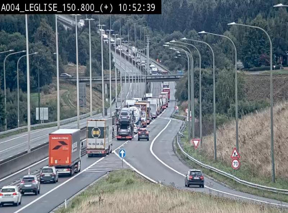 Caméra autoroute Belgique - Côte de Léglise, E411(A4) direction Luxembourg