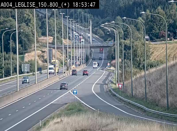 Caméra autoroute Belgique - Côte de Léglise, E411(A4) direction Luxembourg