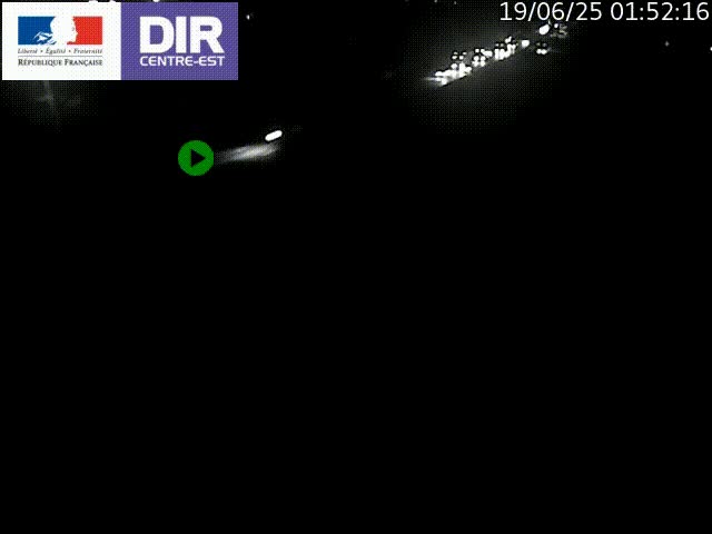 Caméra de circulation à Saint-Priest à la jonction entre l'A43 et l'A46 en direction de Marseille