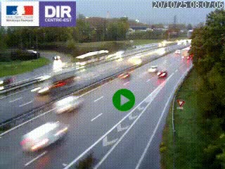 Webcam sur la Nationale 201 à hauteur de la sortie Chambéry-Nord, avant à la jonction entre l'A41 et l'A43, en direction de Lyon