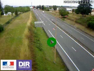 Webcam à Mably, à proximité de Roanne en direction de Moulins sur la N7
