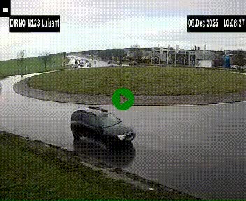 Webcam en périphérie de Chartres sur la N123, à hauteur de Luisant. Vue orientée vers Chartres