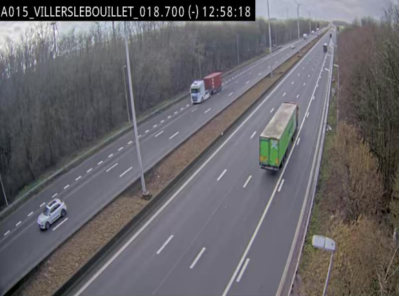 Webcam autoroute Belgique - Villers-le-Bouillet - E42 direction Liège - BK 18.7