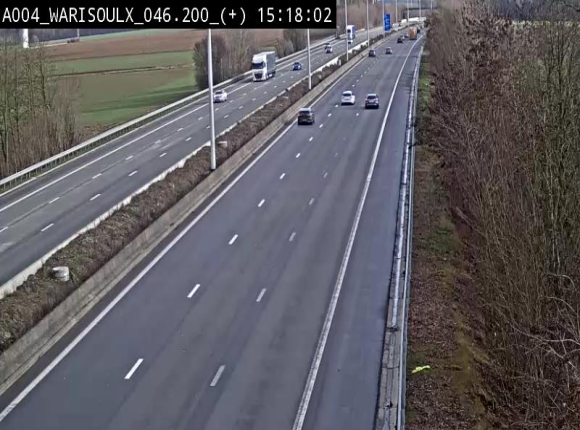 Webcam autoroute Belgique - Warissoulx - E411 - BK 46.2