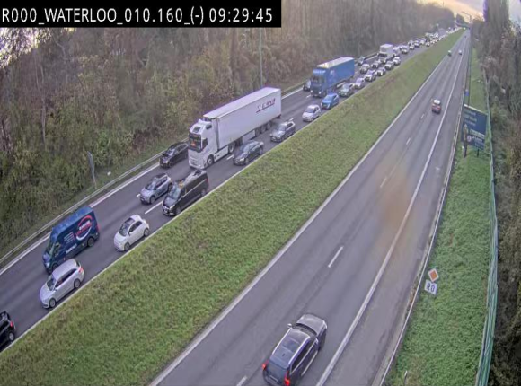 Webcam autoroute Belgique - Waterloo - R0 (ring de Bruxelles) - BK 12.3