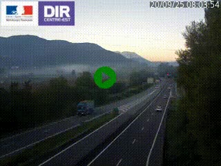 Caméra trafic à Meylan sur la Rocade-Sud de Grenoble en direction d'Aix-en-Provence