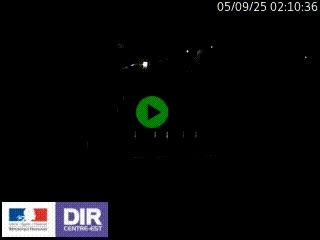 Caméra autoroute sur A6 - Valvert, près de Lyon, en direction de Paris, à hauteur de la sortie 36 Porte du Valvert