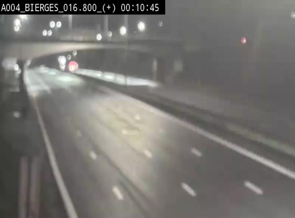 Webcam à Wavre, à hauteur de la sortie 5 Bierges. Vue orientée vers Namur
