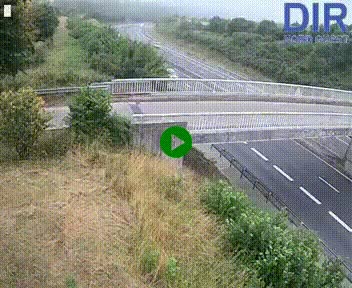 Webcam sur A84 à hauteur de Pont-Farcy, au niveau du pont autoroutier sur la Vire, au sud de Saint-Lô