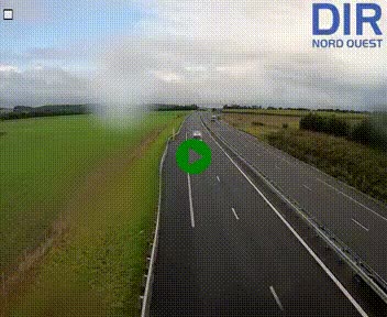 Webcam sur A84 à hauteur de l'échangeur de Poilley avec la N175, au sud d'Avranches
