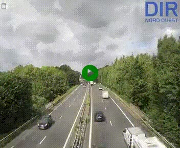 Webcam sur le périphérique de Caen (N814) à l'est de la ville, à Mondeville hauteur de la sortie 2, Presqu'île-Rives de l'Orne, au bout de l'autoroute A13