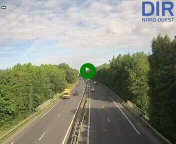 Webcam sur le périphérique de Caen (N814) à l'est de la ville, à Mondeville hauteur de la sortie 2, Presqu'île-Rives de l'Orne, au bout de l'autoroute A13