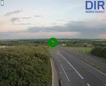 Webcam au début de l'A84 sur le périphérique Ouest de Caen (N814) à hauteur de la sortie 9, Porte de Bretagne