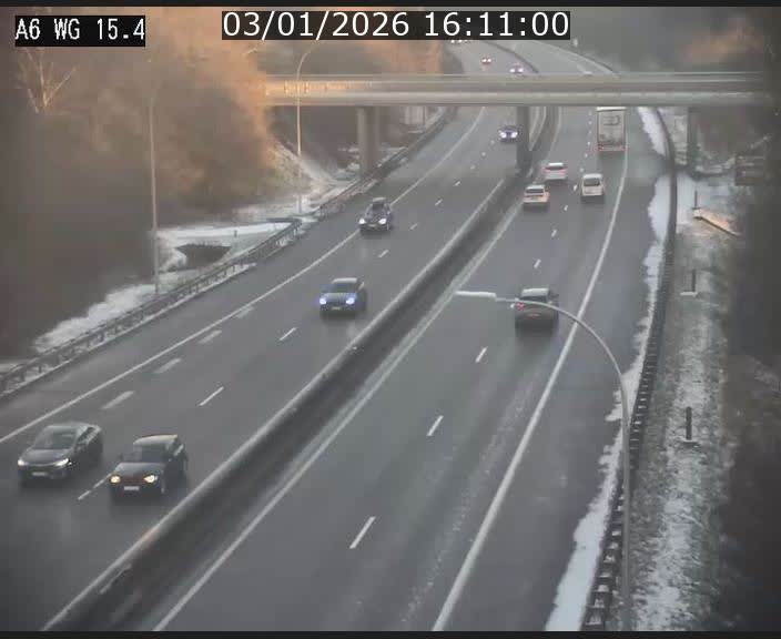 Traffic live webcam Luxembourg Capellen - A6 - BK 15.4 - direction Luxembourg/France/Allemagne