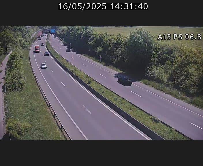 Traffic live webcam Luxembourg Ehlerange - A13 direction Esch-sur-Alzette - BK 6.8