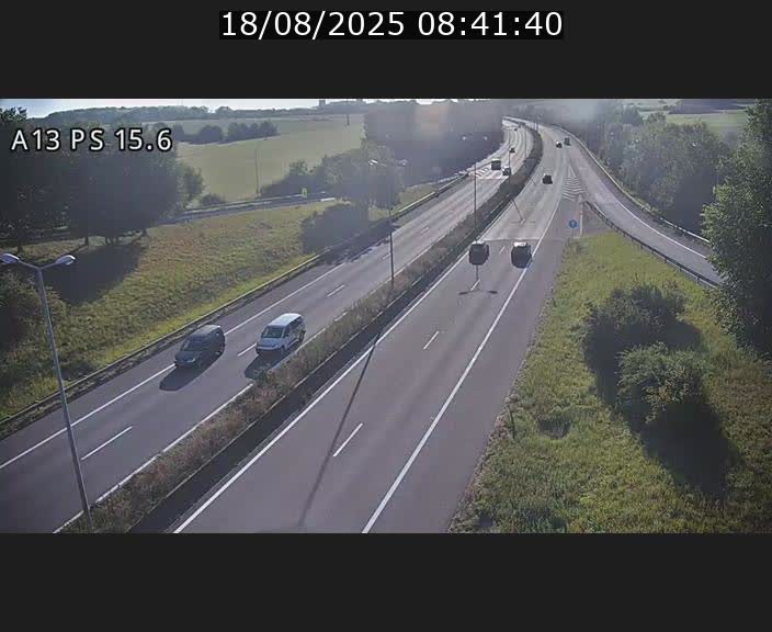 Traffic live webcam Luxembourg Kayl - A13 direction Dudelange - BK 15.6