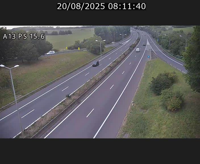 Traffic live webcam Luxembourg Kayl - A13 direction Dudelange - BK 15.6