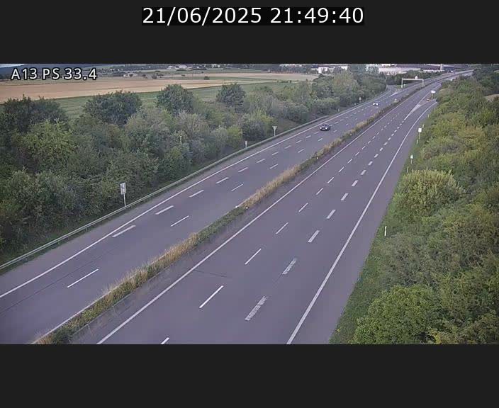 Webcam trafic sur A13 à hauteur de Mondorf-les-Bains en direction d'Altwies