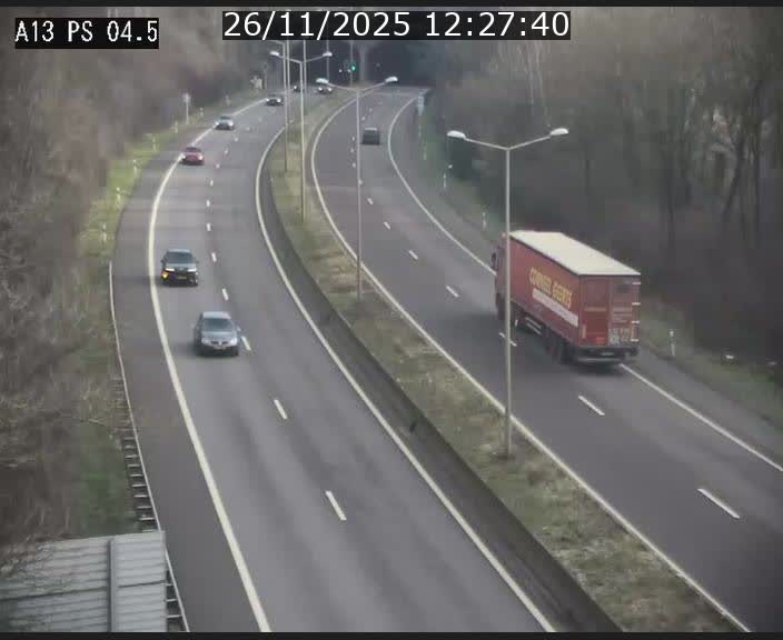 Traffic live webcam Luxembourg Differdange - A13 direction Esch-sur-Alzette - BK 4.5