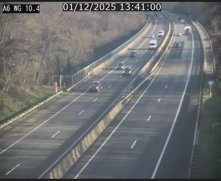 Traffic live webcam Luxembourg Mamer - A6 - BK 10.4 - direction Luxembourg/France/Allemagne