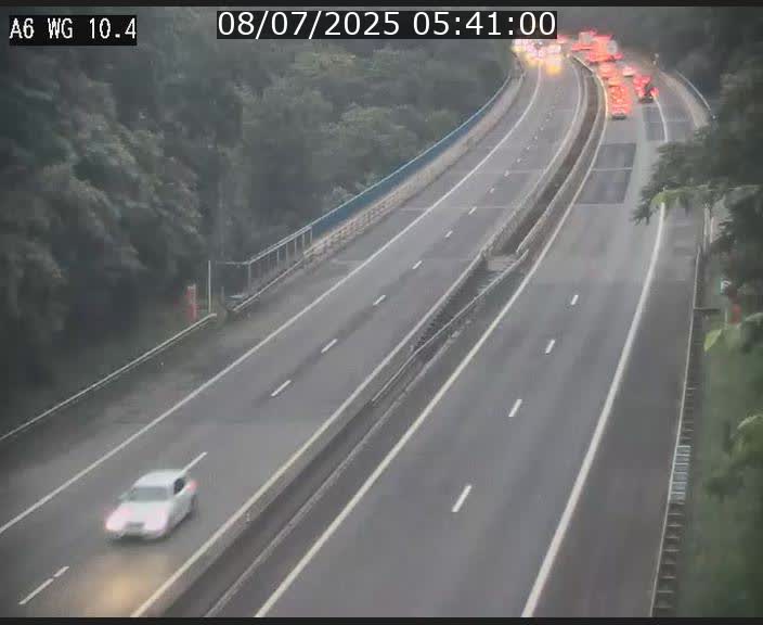 Traffic live webcam Luxembourg Mamer - A6 - BK 10.4 - direction Luxembourg/France/Allemagne