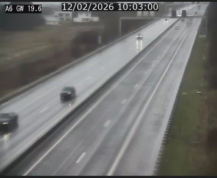 Traffic live webcam Luxembourg - Steinfort - A6 - BK 19.6 - direction Belgique