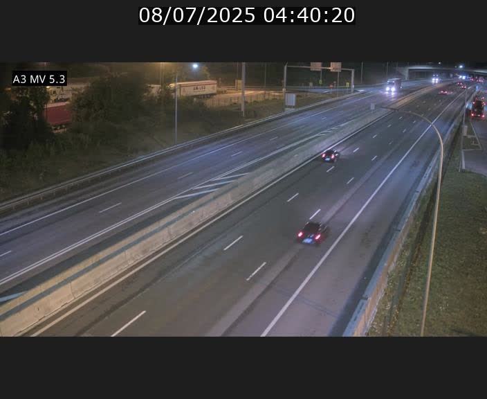 Webcam à l'Aire de Berchem au Luxembourg sur l'A3. Vue orientée vers la France