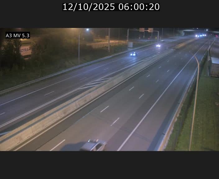 Webcam à l'Aire de Berchem au Luxembourg sur l'A3. Vue orientée vers la France