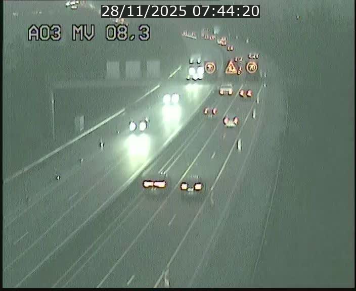 Webcam Autoroute après la Croix de Bettembourg en direction de Luxembourg sur l'A3