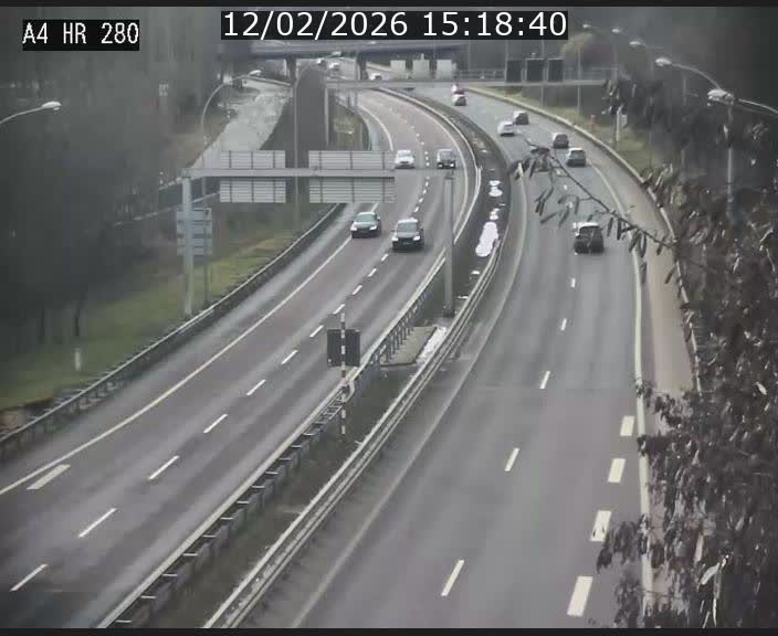 Webcam traffic A4 Luxembourg - BK 0.2 - P+R Bouillon (direction Luxembourg)
